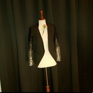 Black Sequin Blazer
